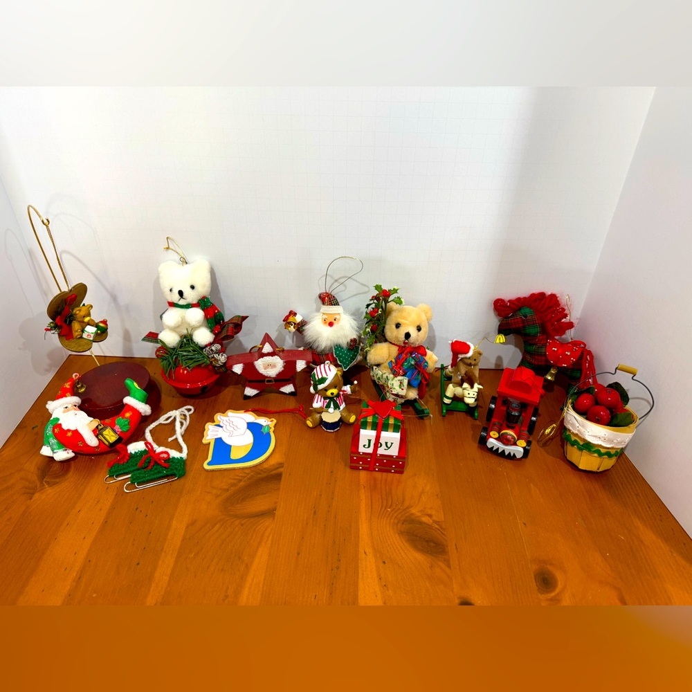 Vintage 1980s Christmas Ornament Collection
